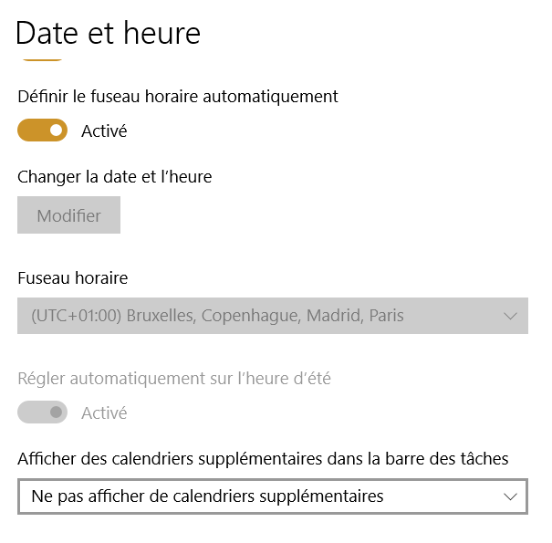 Comment changer l’heure sur les graphes ? Assistance
